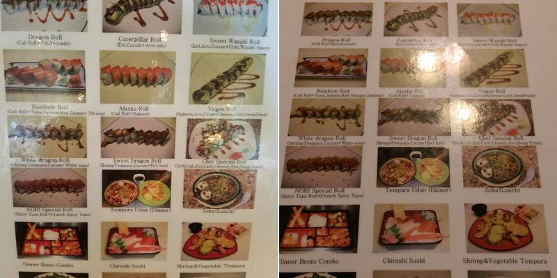 Nori Sushi & Japanese Grill Menu