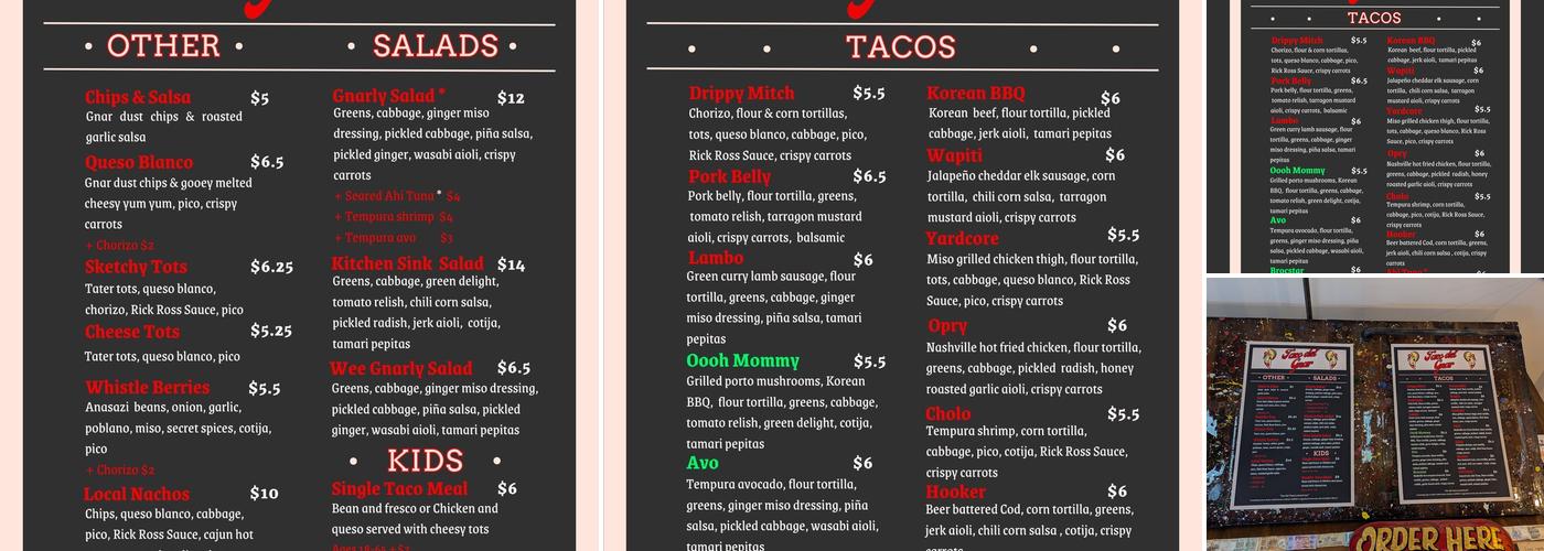 GNAR Tacos CO Menu