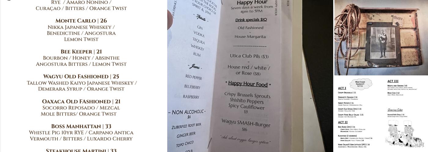 there Telluride Menu