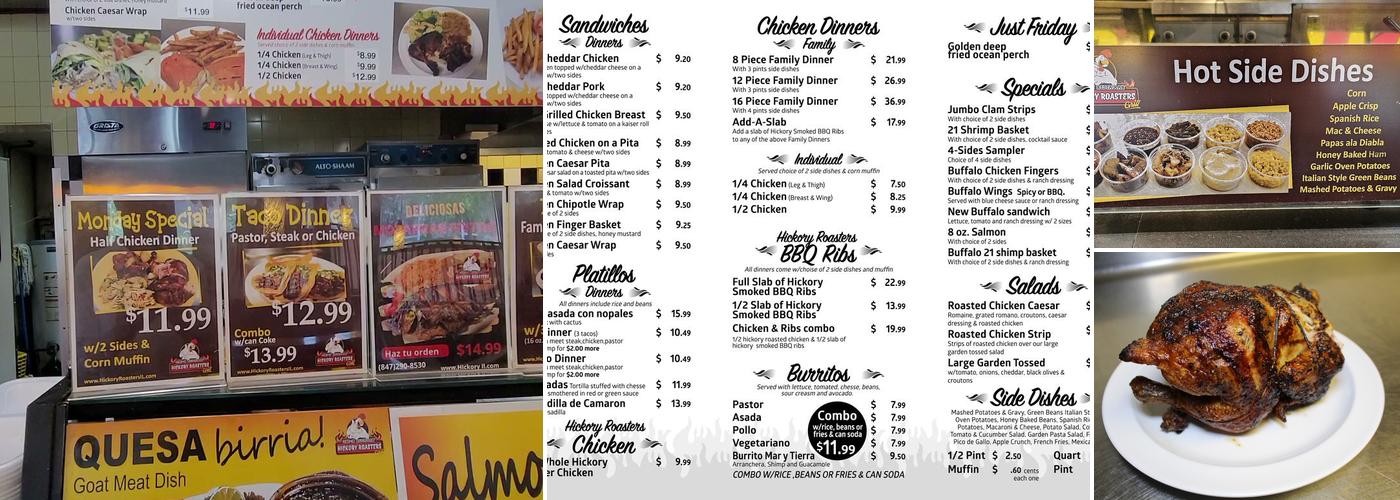 Hickory Roasters Menu