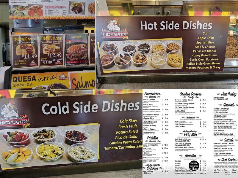 Hickory Roasters Menu