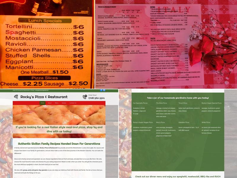 Rocky's Pizza & Restaurant Menu