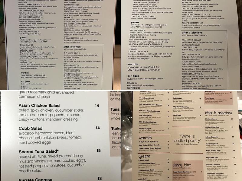 Great Room Lounge Menu