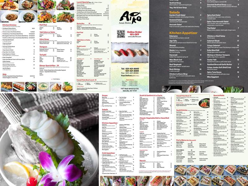 Aiko Asian Bistro Menu