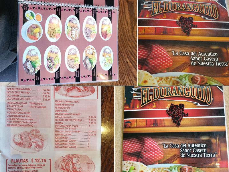 Taqueria El Duranguito Menu