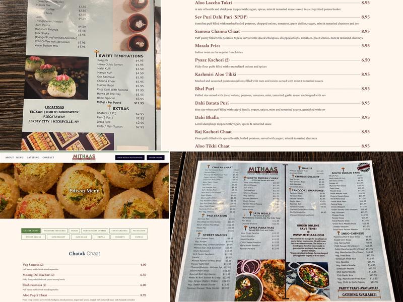 Mithaas Hicksville Menu