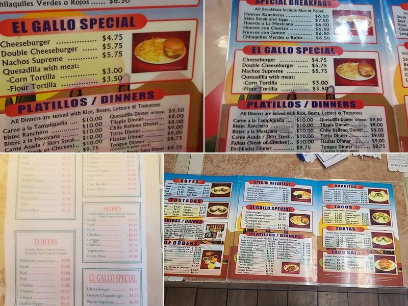 El Gallo Menu