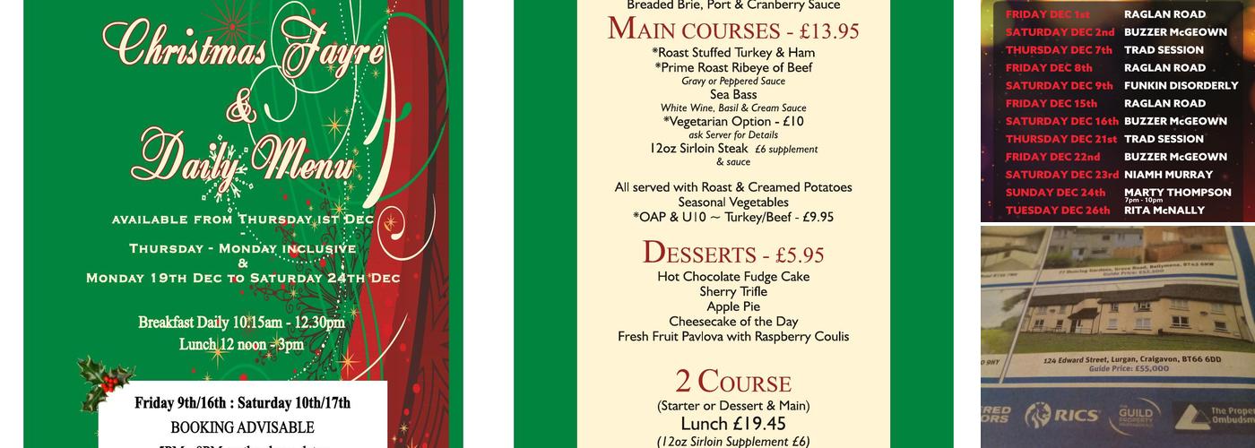Charlie McKeever & Sons Menu