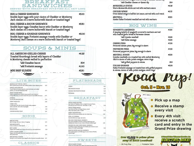 Stella's Place Menu