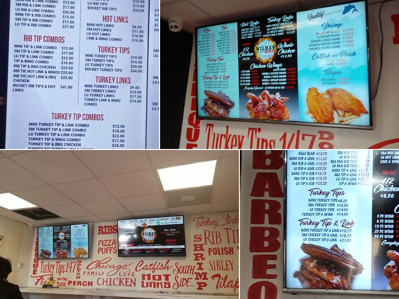 Wilma's Famous BBQ Menu