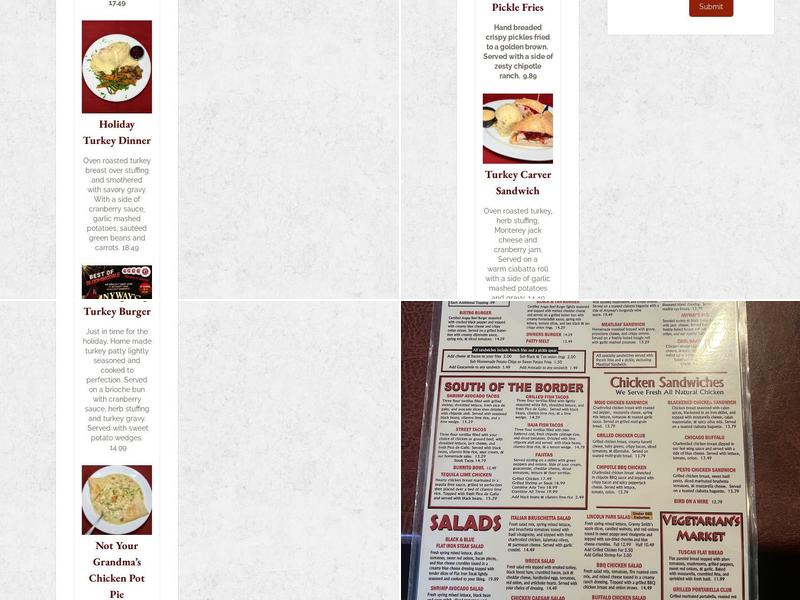 ANYWAY'S PUB - Oakbrook Terrace Menu