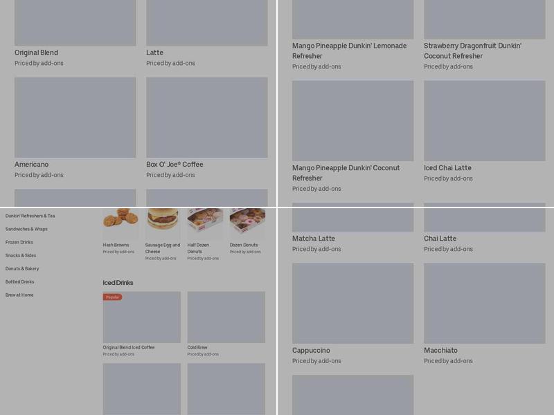 Dunkin' Menu