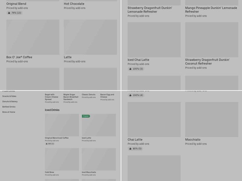 Dunkin' Menu
