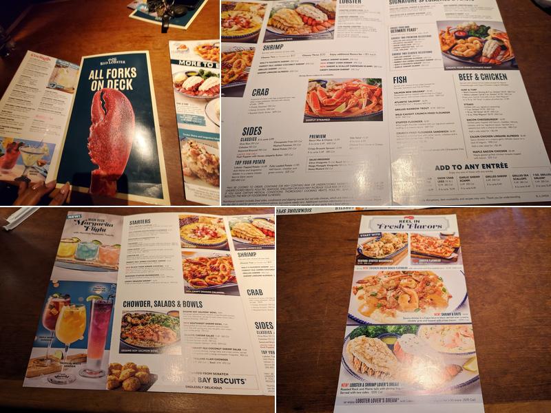 Red Lobster Menu