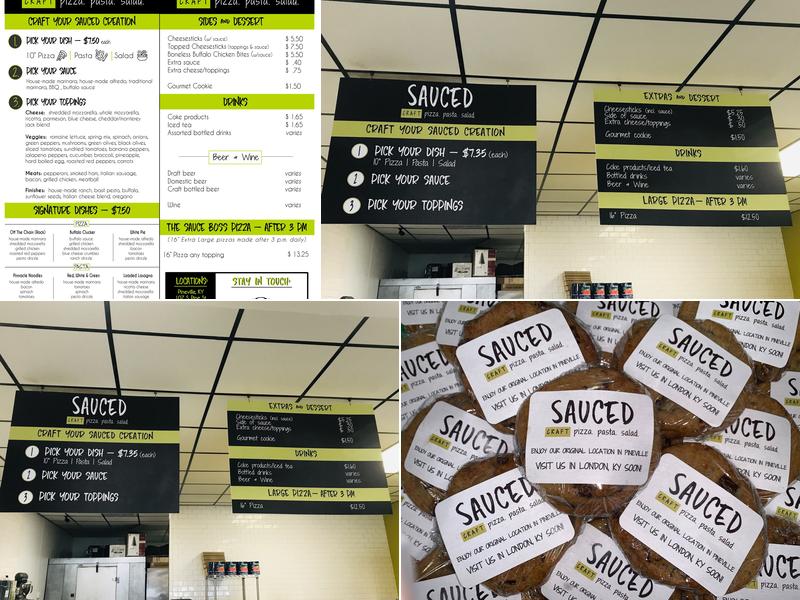 SAUCED: Craft Pizza. Pasta. Salad. - Pineville, KY Menu