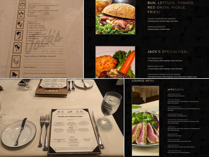 Jack's Place Menu