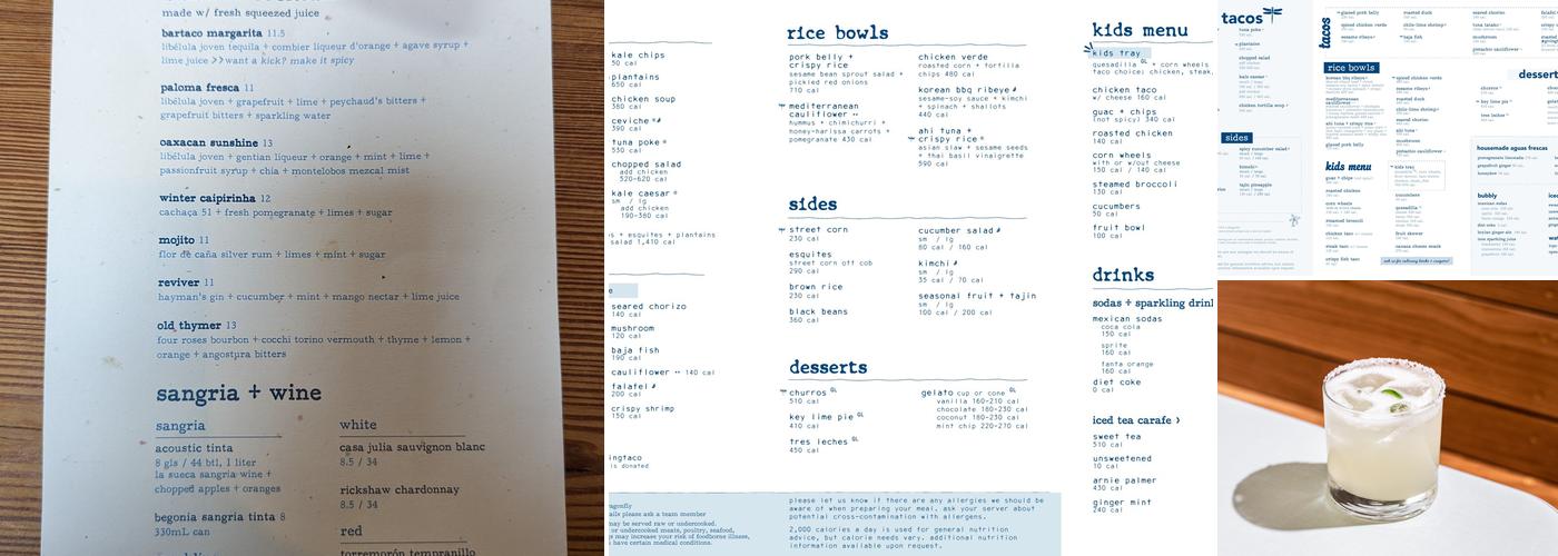bartaco Menu