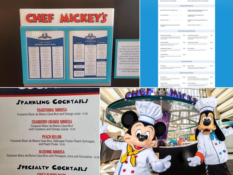 Chef Mickey's Menu