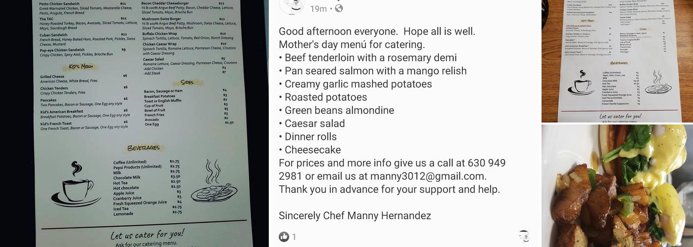 Manny's cafe Menu
