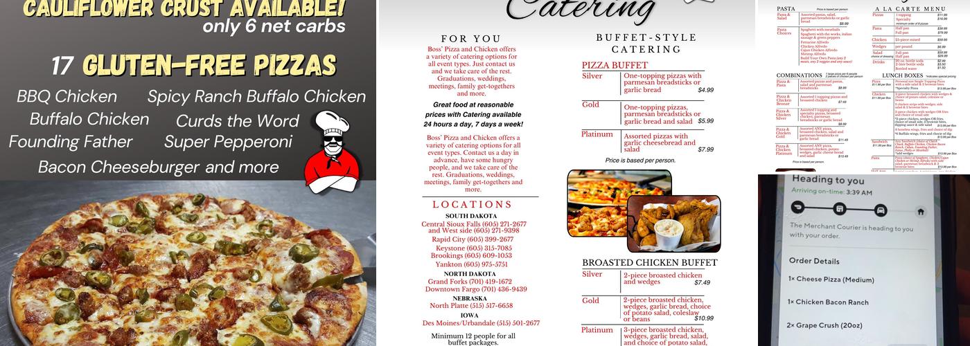 Boss' Pizza & Chicken Menu