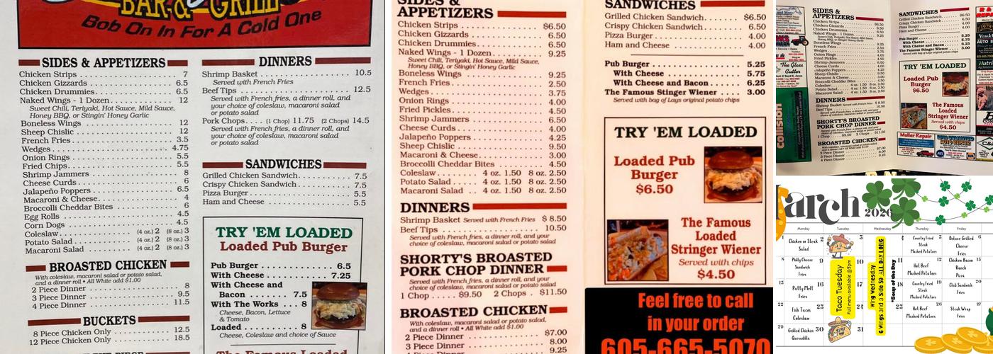 Stringers Bar & Grill Menu