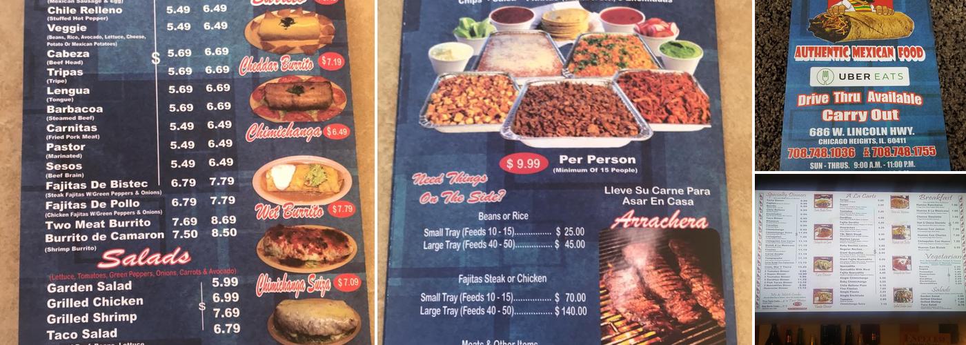 Mr. Burritos #2 Menu