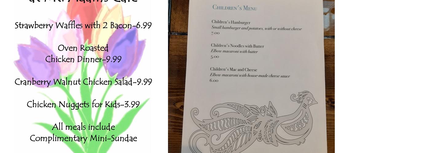 The Bistro In Randle Menu