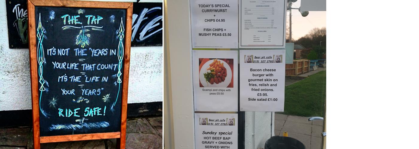 The Tap - Eastham Ferry Menu