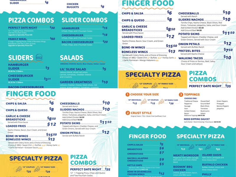 Sliders Bar & Grill Menu