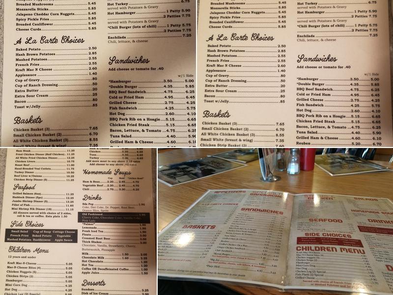 Merricks Ranch House Menu