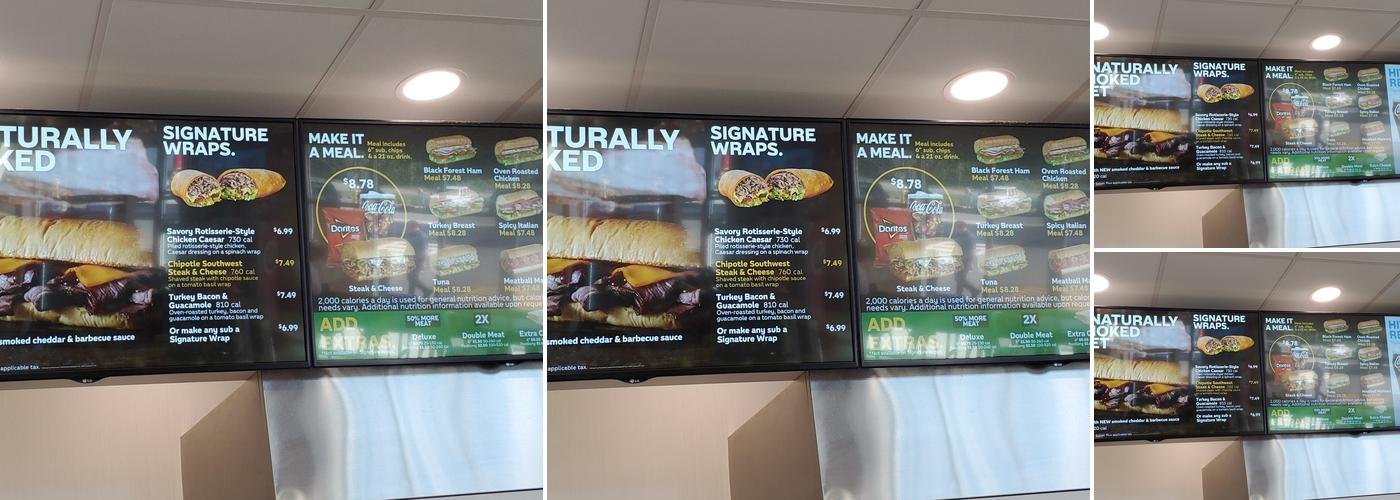 Subway Menu