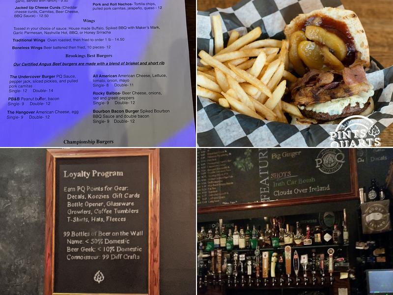 Pints & Quarts Menu
