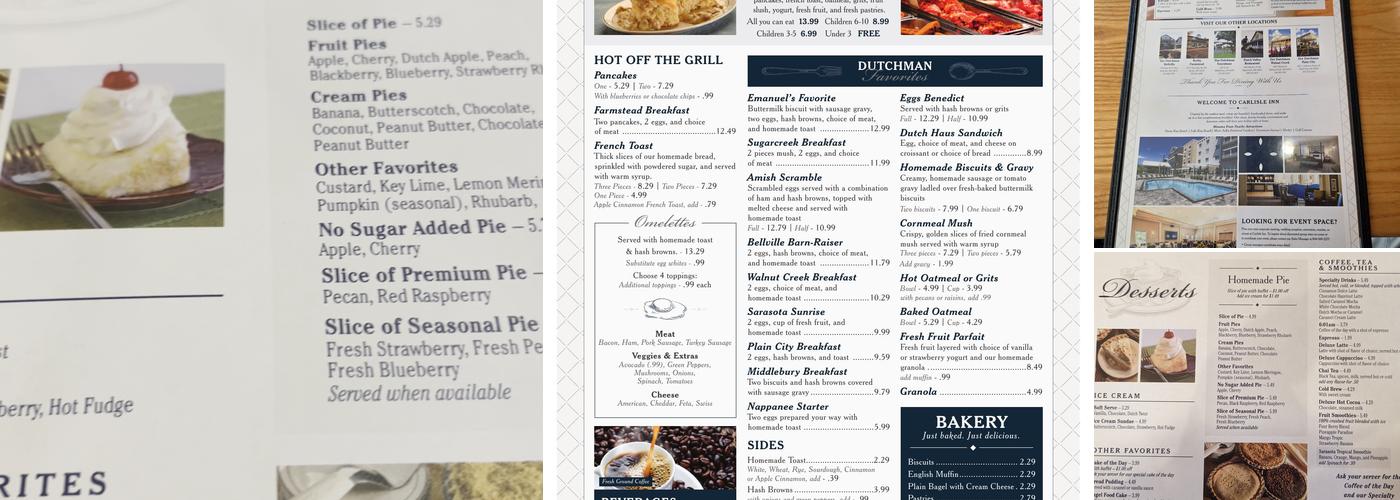 Der Dutchman Menu
