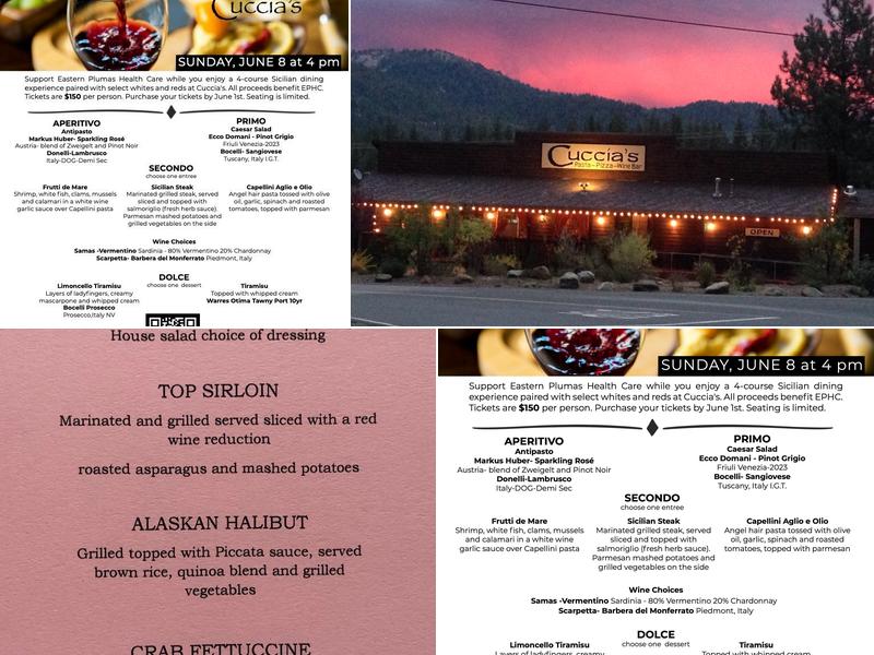 Cuccia's Menu