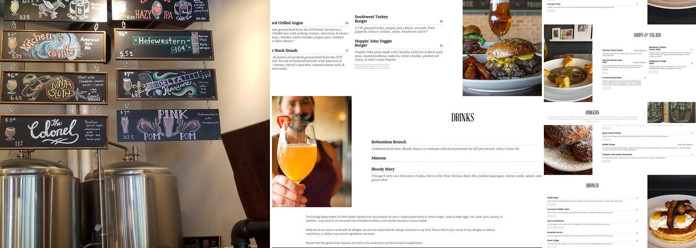 Horse Thief Hollow Menu