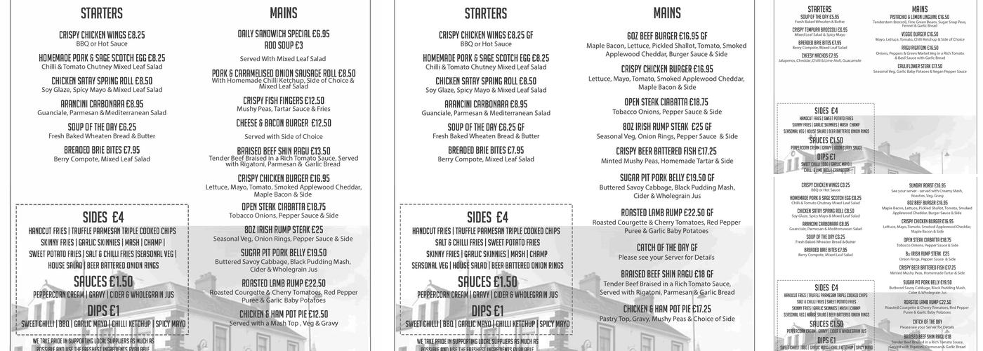 Mulholland's on the Square Menu