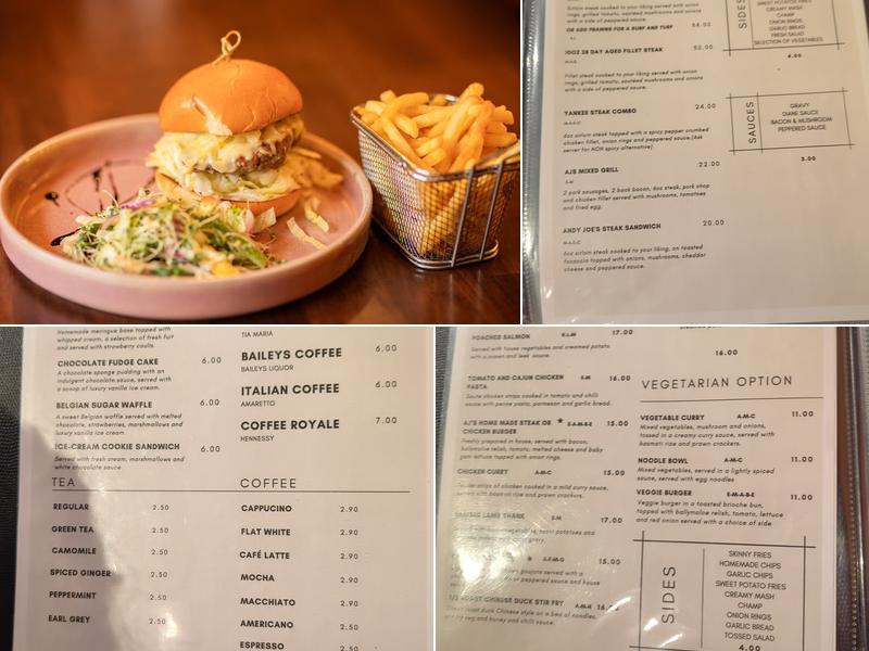 AJ Quinn & Sons Menu