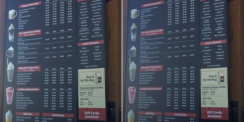 Black Hills Blend Menu
