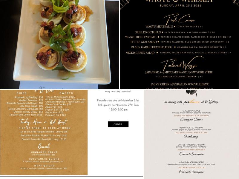 The Gallery Menu
