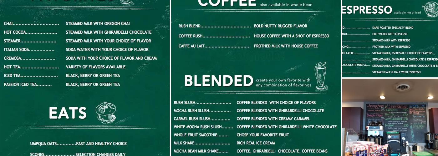 Coffee Rush Menu