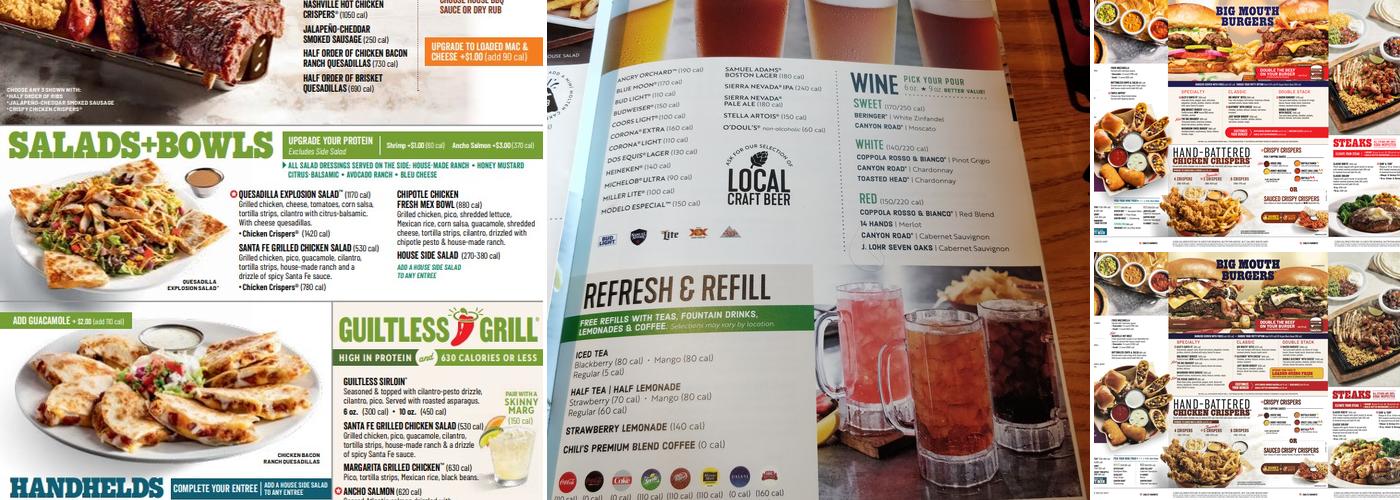 Chili's Grill & Bar Menu