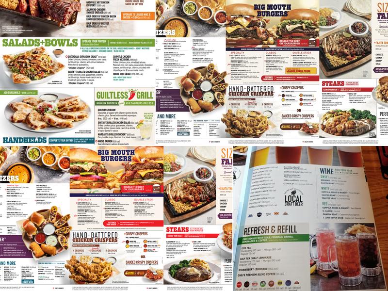 Chili's Grill & Bar Menu