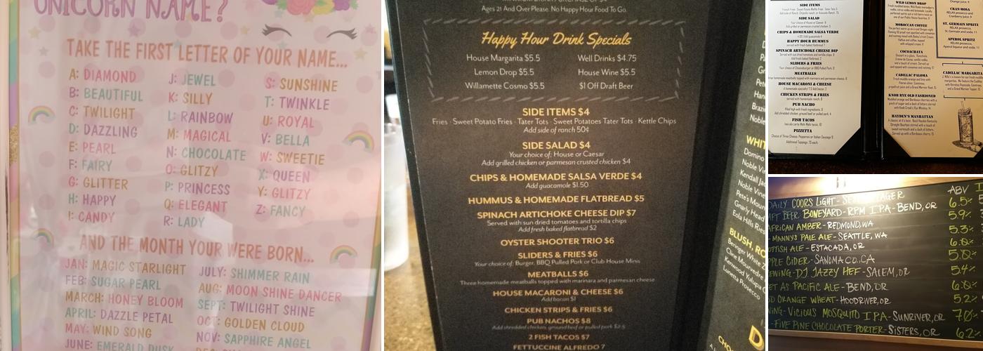 J. Willys Public House and Eatery Menu