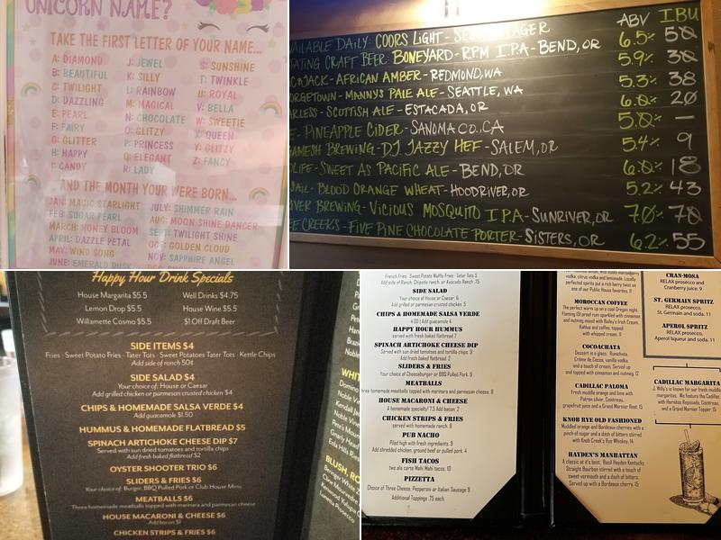 J. Willys Public House and Eatery Menu