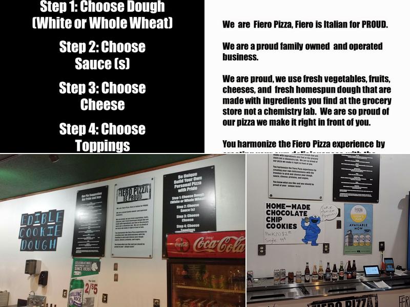 Fiero Pizza Menu
