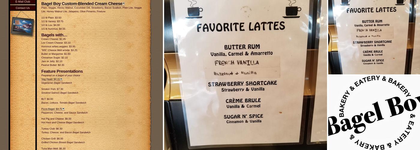 Bagel Boy Menu