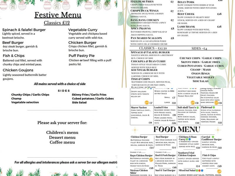 Johnny Joe's Mccollum's Bar Menu