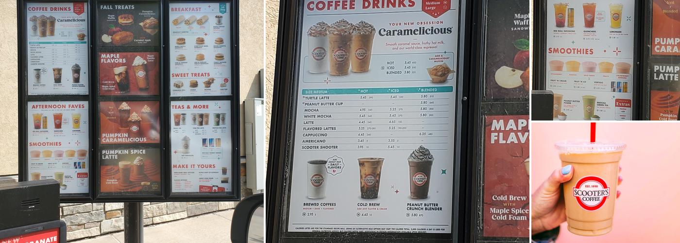 Scooter's Coffee Menu