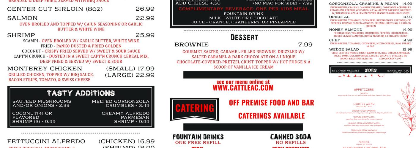 Cattle-Ac Menu