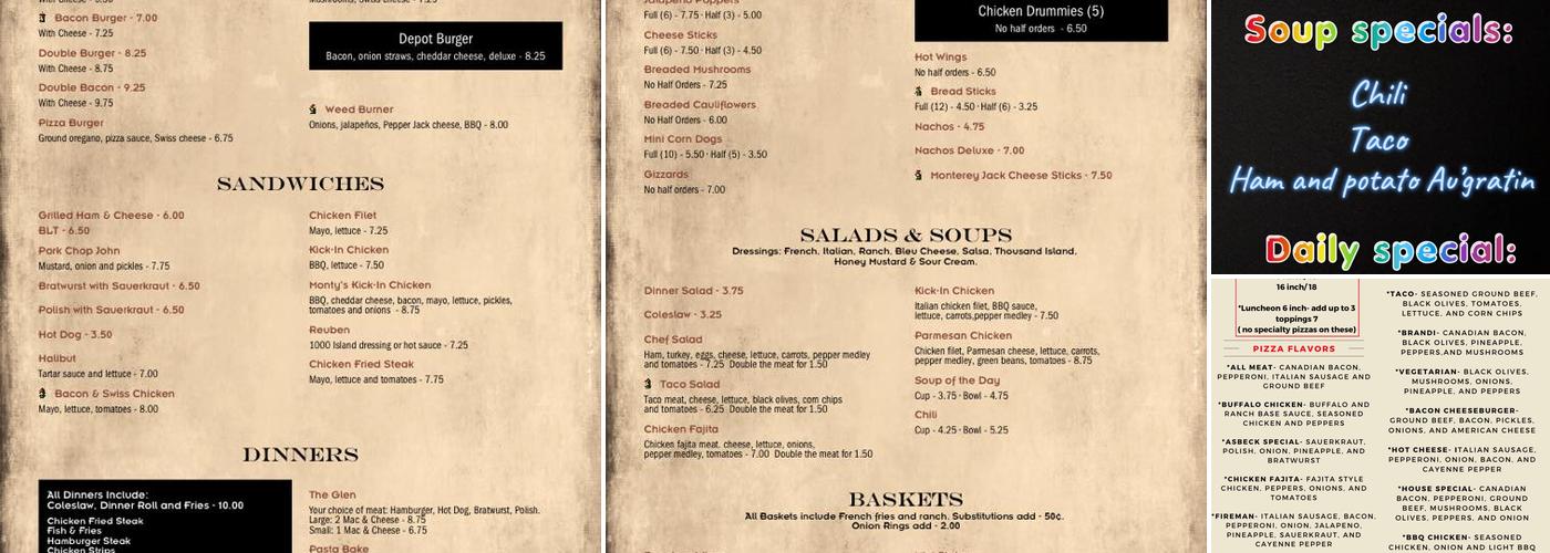 The Depot Menu